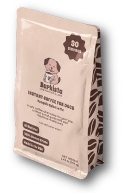 1ea 5.43oz Barkista Pumpkin Spice Latte Instant Dog Coffee - Health/First Aid